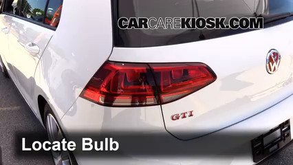 2016 Volkswagen GTI S 2.0L 4 Cyl. Turbo Hatchback (4 Door) Lights Tail Light (replace bulb)