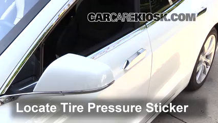 Properly Check Tire Pressure Tesla S 2012 2019 2017