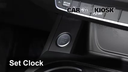 2017 Audi A4 Quattro Premium Plus 2.0L 4 Cyl. Turbo Reloj Fijar hora de reloj