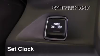 2017 Chevrolet Camaro SS 6.2L V8 Convertible Horloge Régler l'horloge