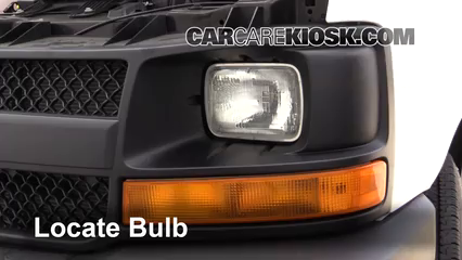 Headlight Bulb Replacement: 2017 Chevrolet Express 2500 4.8L V8