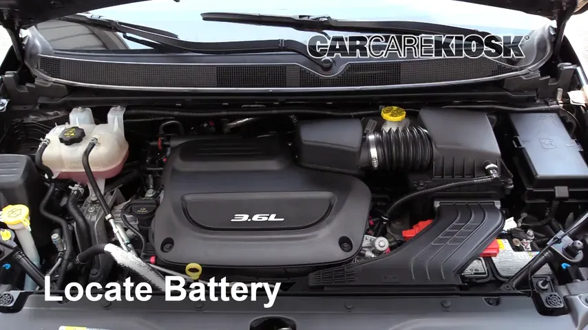 Chrysler Pacifica battery location 2017 Touring