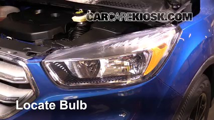 Headlight Bulb Replacement: 2017 Ford Escape SE 2.0L 4 Cyl. Turbo