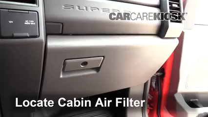 2017 Ford F-250 Super Duty XL 6.7L V8 Turbo Diesel Standard Cab Pickup Filtre à air (intérieur) Changement