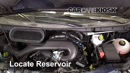 2017 Ford Transit-150 XLT 3.7L V6 FlexFuel Líquido limpiaparabrisas Controlar nivel de líquido