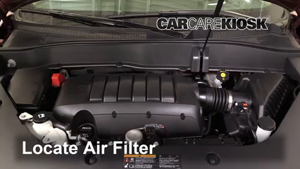 2017 GMC Acadia Limited 3.6L V6 Filtre à air (moteur) Contrôle