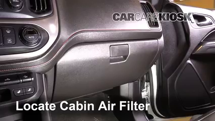 2017 GMC Canyon SLE 2.8L 4 Cyl. Turbo Diesel Crew Cab Pickup Filtro de aire (interior)