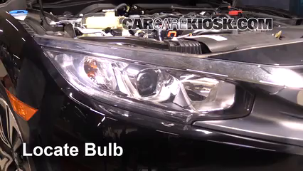 2017 Honda Civic LX 1.5L 4 Cyl. Turbo Coupe Éclairage Feux de route (remplacer l'ampoule)