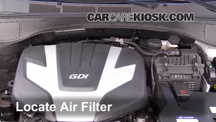 2017 Hyundai Santa Fe SE 3.3L V6 Filtro de aire (motor)