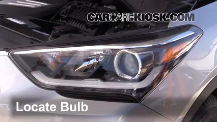 2017 Hyundai Santa Fe SE 3.3L V6 Lights Headlight (replace bulb)