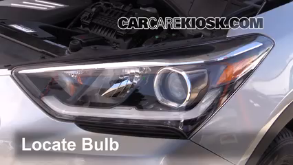 2017 Hyundai Santa Fe SE 3.3L V6 Lights Turn Signal - Front (replace bulb)