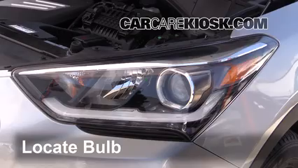 Headlight Bulb Replacement: 2017 Hyundai Santa Fe SE 3.3L V6