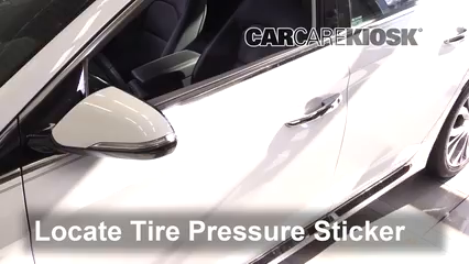 Tire Pressure for 2017 Hyundai Sonata Sport   4 Cyl. Turbo