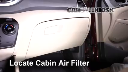 2017 Hyundai Tucson Eco 1.6L 4 Cyl. Turbo Filtro de aire (interior)