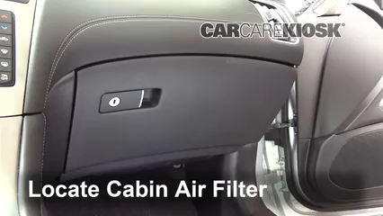 2017 Infiniti Q60 Premium 3.0L V6 Turbo Filtro de aire (interior)