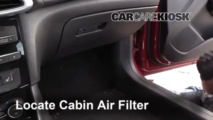 2017 Infiniti QX30 2.0L 4 Cyl. Turbo Filtro de aire (interior)