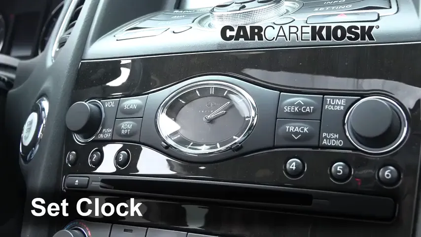 Infinity Cars Clock How to Set the Clock / Change Time on a 2017 Infiniti QX50 3.7L V6