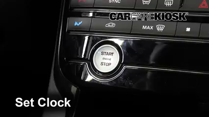 2017 Jaguar XE Premium 3.0L V6 Supercharged Clock