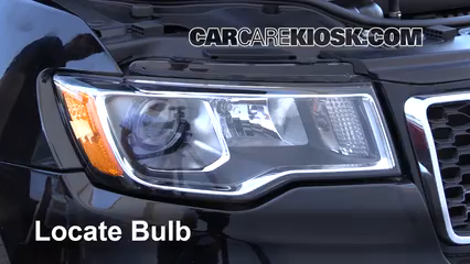 2017 Jeep Grand Cherokee Laredo 3.6L V6 FlexFuel Luces Luz de estacionamiento (reemplazar foco)