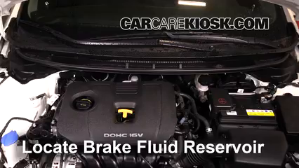 2017 Kia Forte LX 2.0L 4 Cyl. Brake Fluid Check Fluid Level