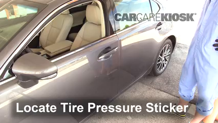 2017 Lexus ES350 3.5L V6 Tires & Wheels Check Tire Pressure