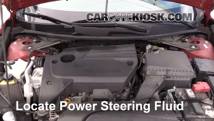 2017 Nissan Altima SL 2.5L 4 Cyl. Power Steering Fluid Check Fluid Level