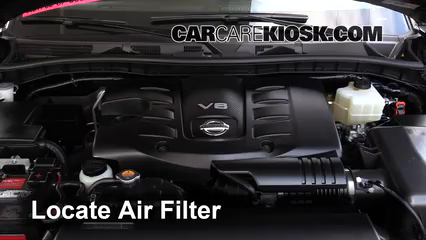 2017 Nissan Armada SV 5.6L V8 Filtro de aire (motor) Cambio