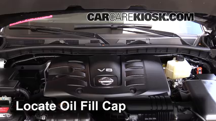 2017 Nissan Armada SV 5.6L V8 Oil Add Oil