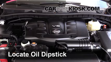 2017 Nissan Armada SV 5.6L V8 Oil Check Oil Level
