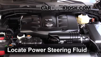 2017 Nissan Armada SV 5.6L V8 Power Steering Fluid Check Fluid Level