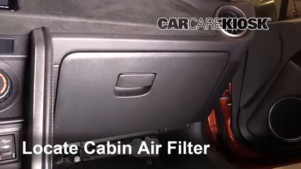 2017 Toyota 86 2.0L 4 Cyl. Coupe (2 Door) Filtre à air (intérieur) Changement