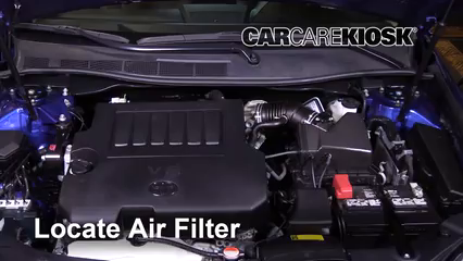2017 Toyota Camry XLE 3.5L V6 Filtro de aire (motor) Control