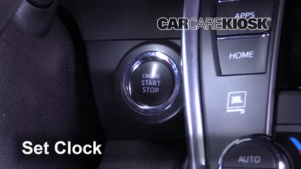 2017 Toyota Camry XLE 3.5L V6 Reloj Fijar hora de reloj