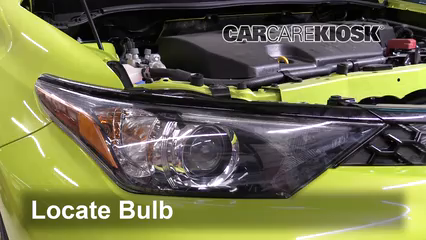 2017 Toyota Corolla iM 1.8L 4 Cyl. Éclairage Feux de route (remplacer l'ampoule)