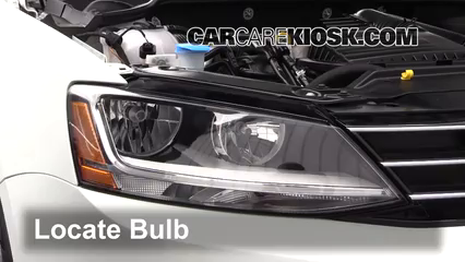 2017 Volkswagen Jetta S 1.4L 4 Cyl. Turbo Éclairage Feux de route (remplacer l'ampoule)