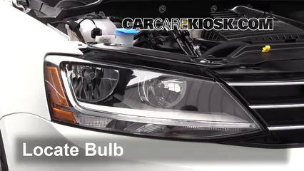 2017 Volkswagen Jetta S 1.4L 4 Cyl. Turbo Éclairage Feux de croisement (remplacer l'ampoule)