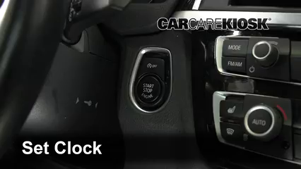 2018 BMW 330i xDrive 2.0L 4 Cyl. Turbo Wagon Reloj Fijar hora de reloj