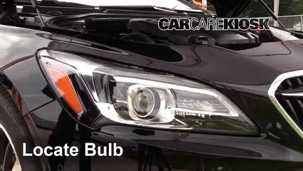 2018 Buick LaCrosse Premium 3.6L V6 Éclairage Feux de route (remplacer l'ampoule)