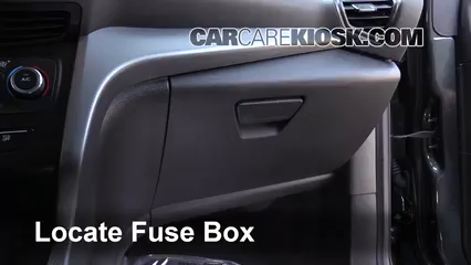 Interior Fuse Box Location: 2018 Ford Escape SE 1.5L 4 Cyl. Turbo