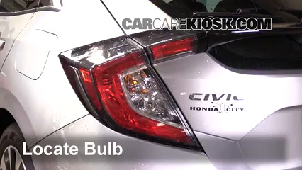 2018 Honda Civic LX 2.0L 4 Cyl. Hatchback Lights Tail Light (replace bulb)