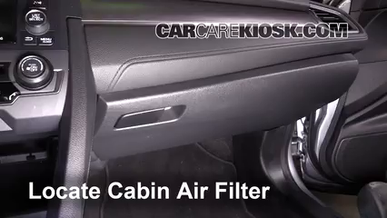 Cabin Air Filter Replacement: 2018 Honda Civic LX 2.0L 4 Cyl. Hatchback