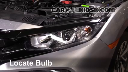 Headlight Bulb Replacement: 2018 Honda Civic LX 2.0L 4 Cyl. Hatchback