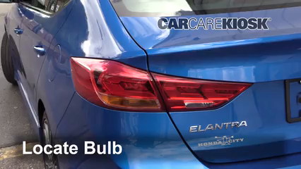 2018 Hyundai Elantra Sport 1.6L 4 Cyl. Turbo Éclairage Feux de position arrière (remplacer ampoule)