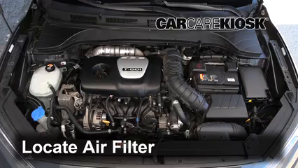 2018 Hyundai Kona Ultimate 1.6L 4 Cyl. Turbo Air Filter (Engine) Replace