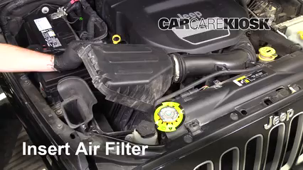 How to Change Engine Air Filter: 2018 Jeep Wrangler JK Unlimited Sahara   V6