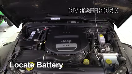 2018 Jeep Wrangler JK Unlimited Sahara 3.6L V6 Batterie Changement