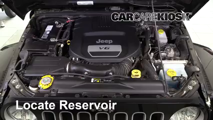 2018 Jeep Wrangler JK Unlimited Sahara 3.6L V6 Líquido limpiaparabrisas Agregar líquido