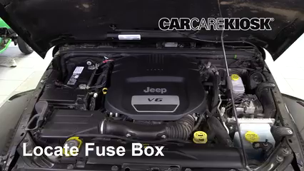 Interior Fuse Box Location: 2018 Jeep Wrangler JK Unlimited Sahara 3.6L V6