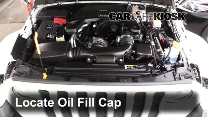 2018 Jeep Wrangler Unlimited Sport 3.6L V6 Oil Add Oil