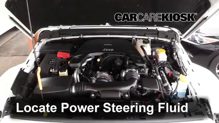 2018 Jeep Wrangler Unlimited Sport 3.6L V6 Power Steering Fluid Add Fluid